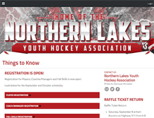 Tablet Screenshot of northernlakeslightning.com